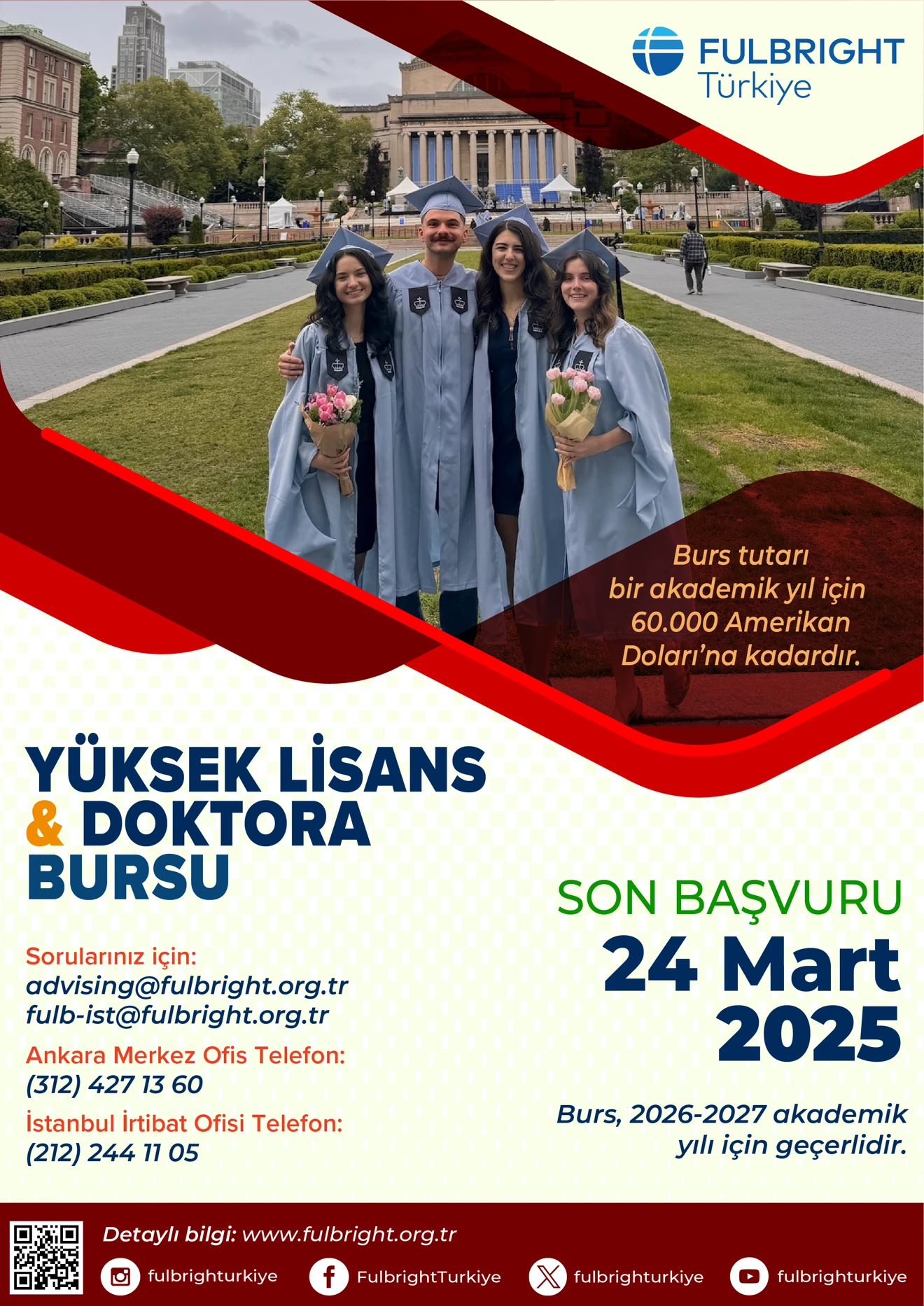 Fulbright - Yüksek Lisans ve Doktora Bursları